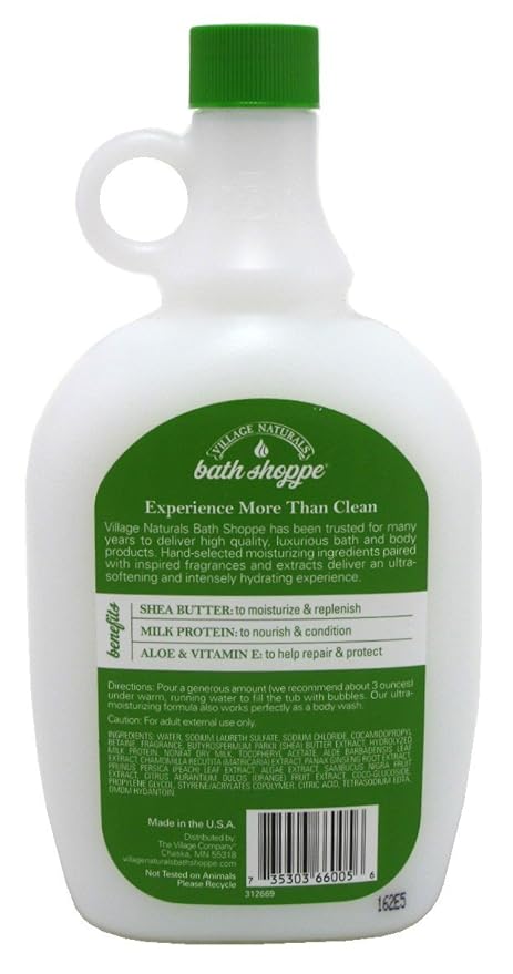 Village Naturals Bath Milk Bath Ultra-Moist White Tea & Jasmine 28 Ounce (828ml) (3 Pack)