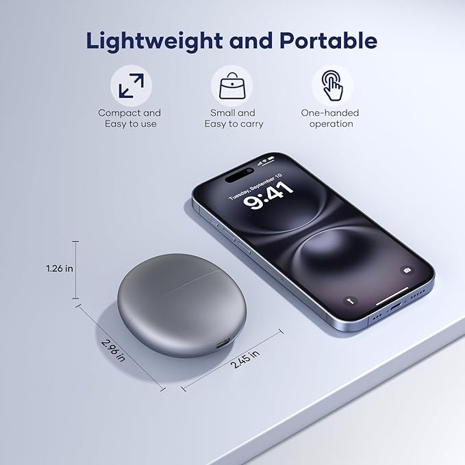 Electric Nail Clipper with USB Charging: Automatic Nail Clippers with Led Light & Clip Storage - Fast USB Rechargeable Safety Fingernail Trimmer for Baby Seniors Kids Adults (Black, Medium)