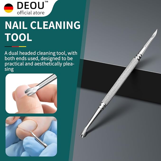 DEOU Podiatrist Toenail Clippers Ingrown Toenail Tools for Thick Nails and Inlaid Nails,Manicure and Pedicure Clippers,Heavy Duty Nail Clippers, Pedicure Tools (Dark Blue+Nail Remover)