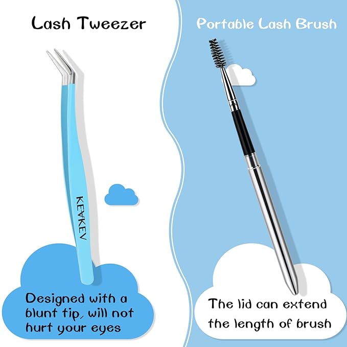 DIY Lash Extension Kit Lash Clusters 144Pcs 10-18mix Length Ultra Soft Lash Clusters Kit Lash Bond and Seal Lash Glue Lash Remover for DIY Eyelash Extensions(Caramel, D-10-18mix)