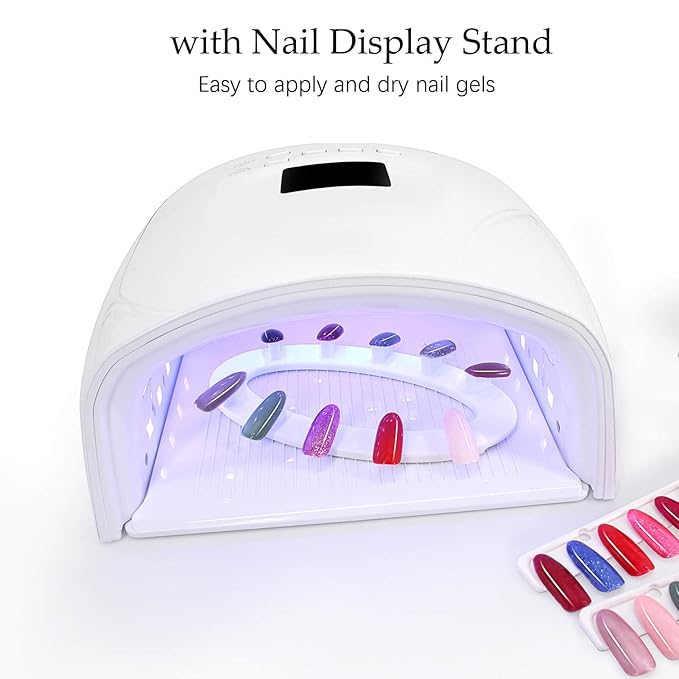 Nail Color Display Book Nail Swatch, C10 Plastic Nail Sample Display Book Nail Gel Color Card Book with Transparent Replacement Nails, No Need Pasting, No Need Glue (C10)