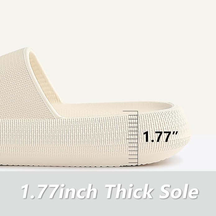 Menore Slippers for Women and Men Quick Drying, Parent-Child EVA Open Toe Soft Slippers, Non-Slip Soft Shower Spa Bath Pool Gym Beach House Sandals for Indoor & Outdoor