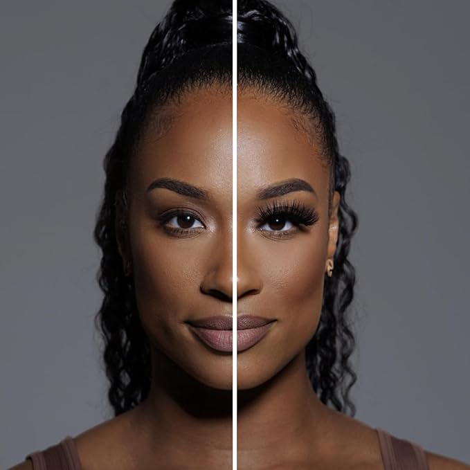 3D Mink Lashes | Luxury Real Mink Eyelashes Cruelty-Free False Lashes Reusable, Maximum Volume 18mm-25mm Wispy and Fluffy Real Mink Lashes (Eden)