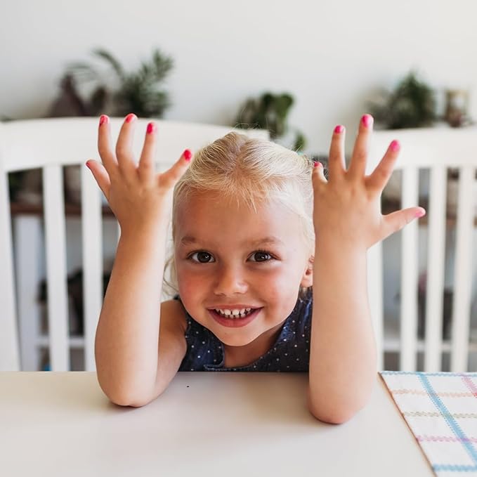 Piggy Paint | 100% Non-Toxic Girls Nail Polish | Safe, Cruelty-free, Vegan, & Low Odor for Kids | Swirls & Twirls (4 Polish + Nail Art Gift Set)