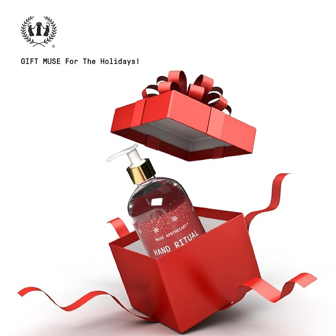 Muse Apothecary Hand Ritual - Aromatic and Nourishing Hand Soap, Infused with Natural Aromatherapy Essential Oils - 16 oz, Fresh Snow, 3 Pack