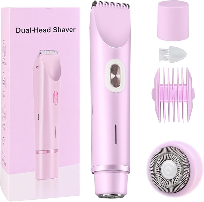 2025 New Bikini Shaver, Womens Shaver, Glowshave 2-in-1 Women's Body Shaver, Glow Shave Womens Body Shaver(Purple)