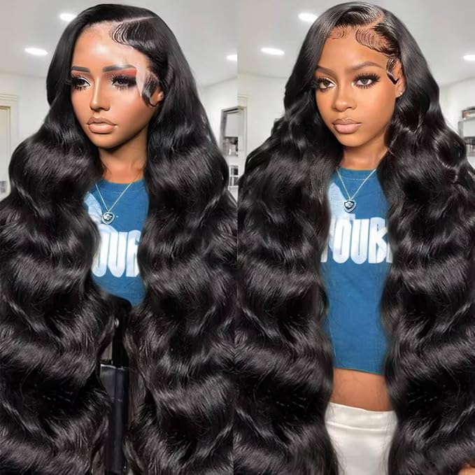 AIRDOT 32 Inch Body Wave Lace Front Wigs Human Hair 200% Density Frontal Wigs Human Hair Wigs for Women 13x4 HD Lace Front Wigs Human Hair Pre Plucked Glueless Wigs Human Hair with Baby Hair