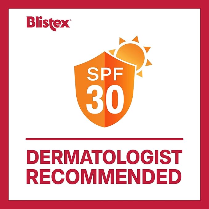 Blistex Five Star Lip Protection Balm, 0.15 Ounce ? Wind & Water-Resistant Lip Care, Broad Spectrum SPF 30 Sun Protection, Soothes Cold Chapped Lips, Hydrating Lip Treatment, Holds in Moisture