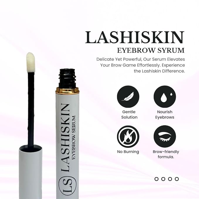 Eyebrow Growth Serum - Enhances Thicker Brows in 2-4 Weeks | For Thin, Patchy & Over-Tweezed Brows - Fast Absorbing | Grows Brows Faster, Longer & Fuller - (3mL)