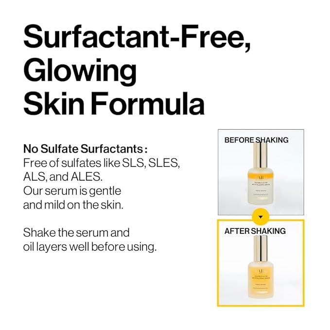 d'alba Piedmont Italian White Truffle Double Layer Revitalizing Serum, 100hr Hydration, Hyaluronic Acid and Centella Asiatica, Skin Firming and Tightening, Long-lasting Korean Skin Care (1.69 fl.oz)