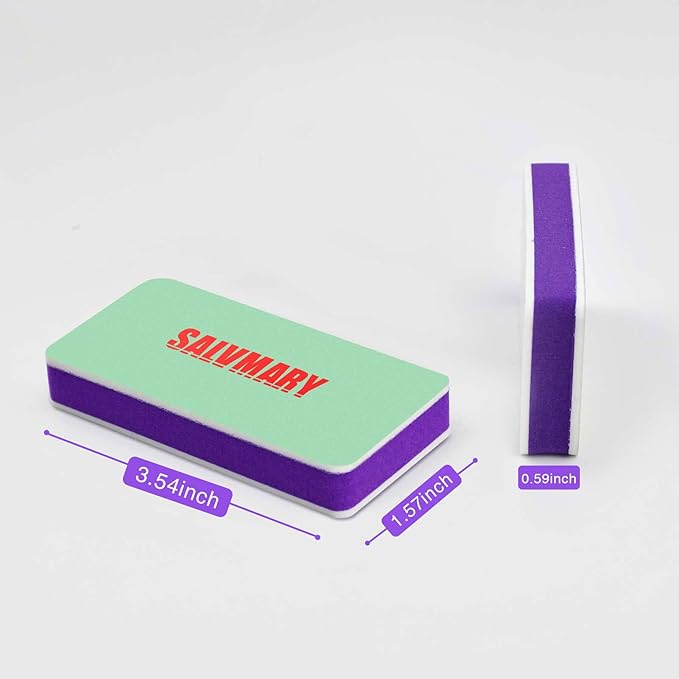 Nail Shine Buffer Blocks & Professional Disposable Manicure Kit Bundle