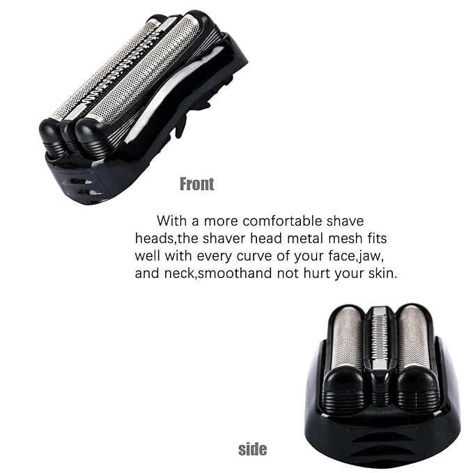 21B Series 3 Shaver Replacement Foil Compatible with Braun Series 3 Replacement Head for Braun S3 Foil Shaver fit for Electeic Razor 5409,3040s,300s,310s,320s,3050cc,360s 370cc-4,3090cc,3010s,3030s