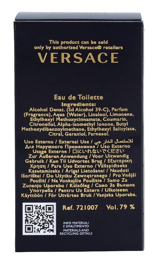 Versace Pour Homme Dylan Blue for Men 1.0 oz Eau de Toilette Spray