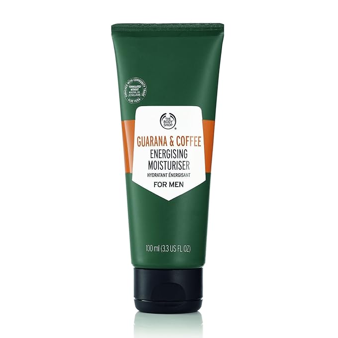 The Body Shop Guarana and Coffee Energizing Moisturizer For Men, 3.3 Fl Oz