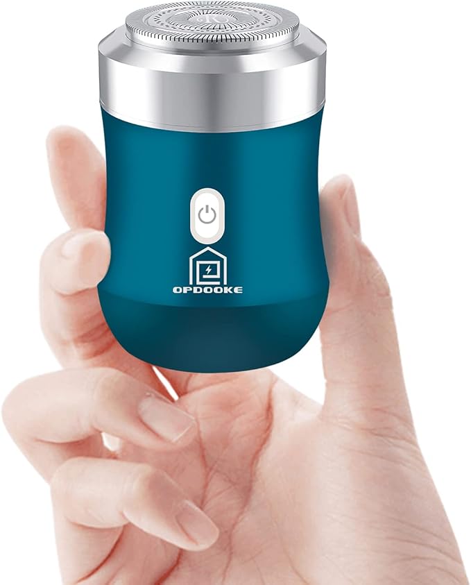 Mini Electric Razor,Wet Dry Electric Shavers for Men Women,30 Day Battery Life,Powerful Men's Shaver Used for face Chest Leg Shaving,Travel Size Toiletries for Travel Car Home,Blue