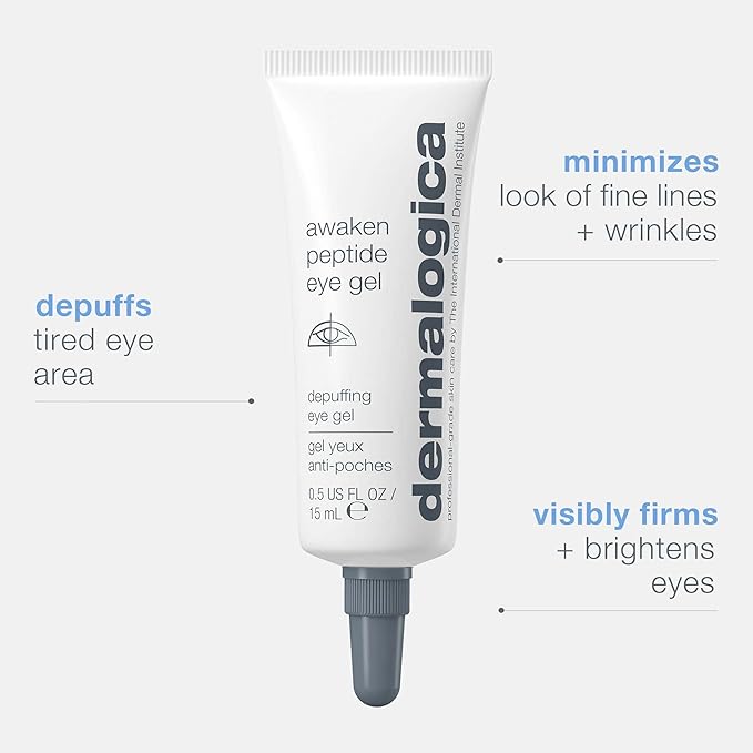 Dermalogica Awaken Peptide Eye Gel - Quickly Reduces the Appearance of Puffiness and Wrinkles