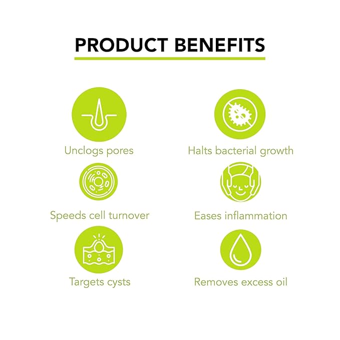 humane Benzoyl Peroxide Acne Body Wash - 5% Regular-Strength Acne Treatment for Face, Skin, Back and Body - 8 Fl Oz - Dermatologist-Tested Non-Foaming Cleanser - Vegan, Cruelty-Free