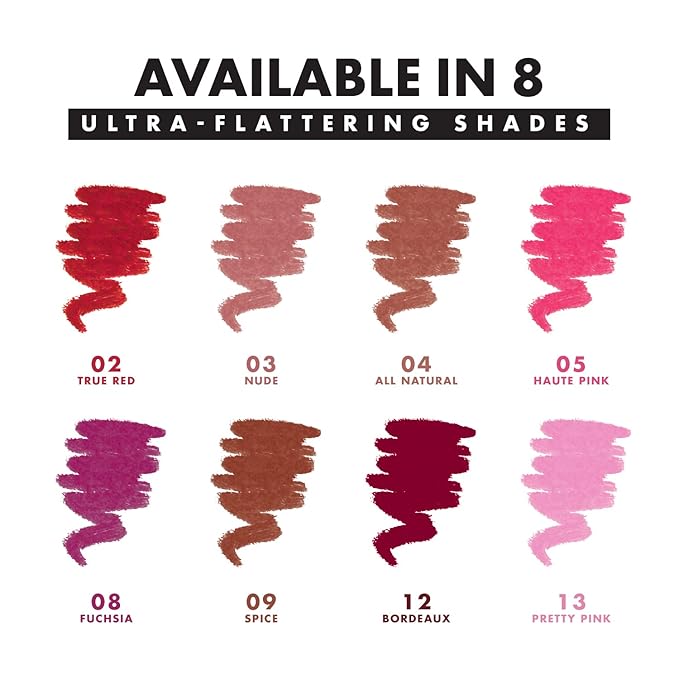 Milani Color Statement Lipliner - All Natural (0.04 Ounce) - 3 Pack of Cruelty Free Lip Liners to Define, Shape and Fill Lips