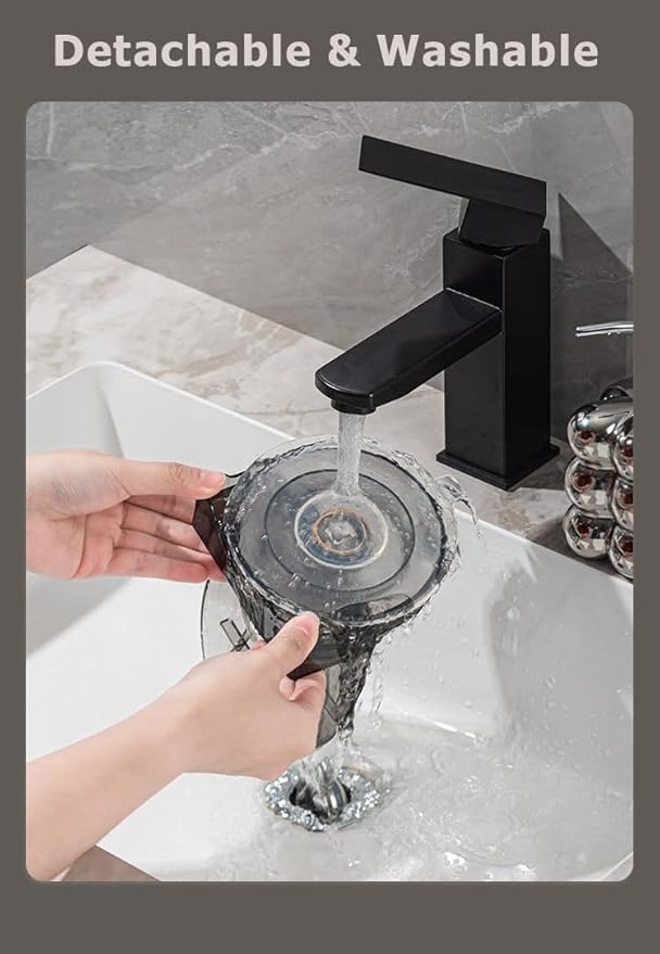 Shower Foot Rest, SUVEUS No Slip Suction Foot Stand for Shaving Legs, Foot Washing Stool for Inside Shower, Shower Shaving Leg Assist (Black)