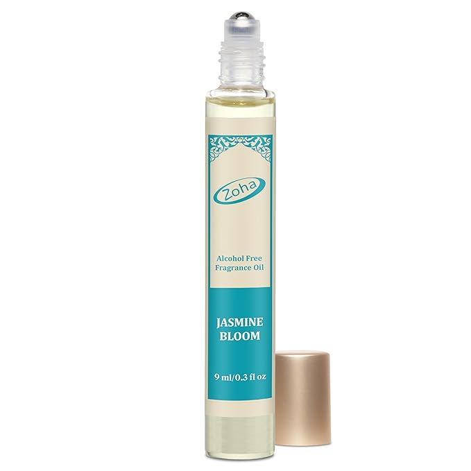 Zoha Jasmine Bloom - Jasmine Perfume for Women and Men, Alcohol Free Perfume Oil Roll On and Fragrance Mist