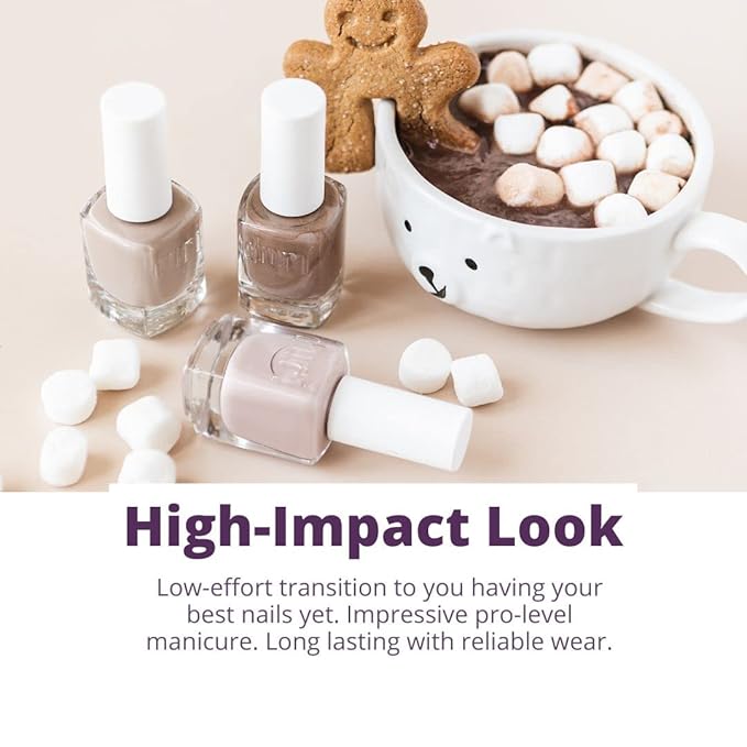 duri Nail Polish, 758 The Struggle Is Real, Pearlescent Shade of White, Full Coverage, Shiny Finish, Fast Drying, Long Lasting, Stylish, 0.45 Fl Oz