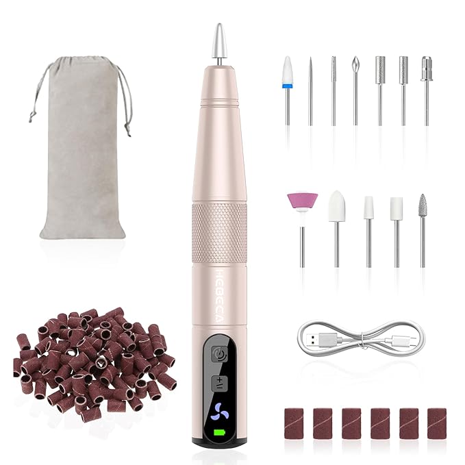 Electric Nail Drill PRO + 1 Set Replacement Nail Drill Bits