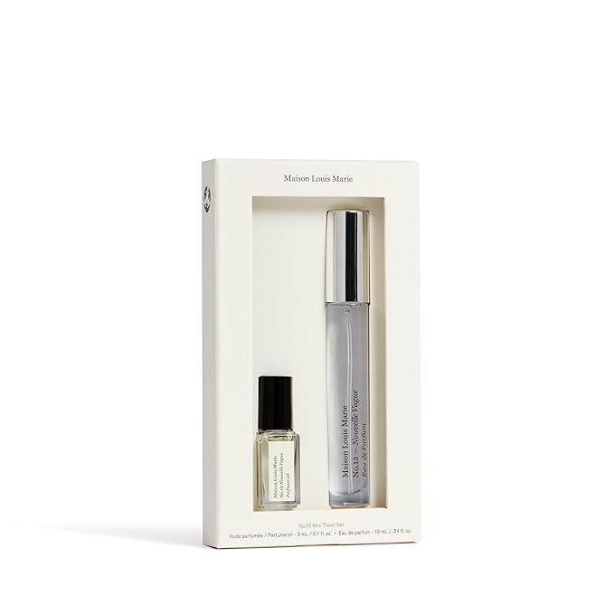 Maison Louis Marie - No.13 Nouvelle Vague 2-Piece Mini Travel Set | Luxury Clean Beauty + Non-Toxic Fragrance (3 mL roll-on oil; 10 mL spray)