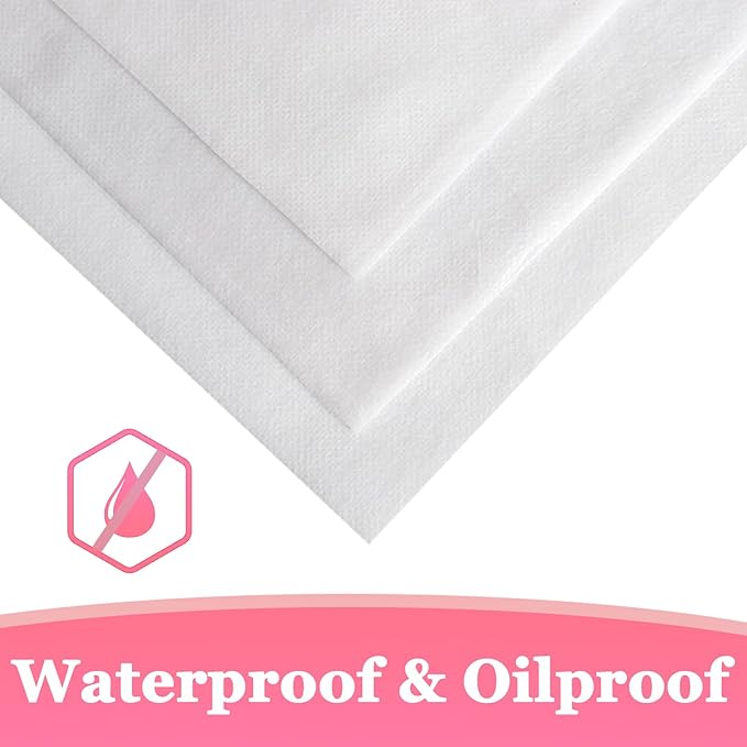 100 Pcs 31.5" x 71" Disposable Bed Sheets Waterproof Massage Table Sheets Non Woven Fabric SPA Bed Cover (White)