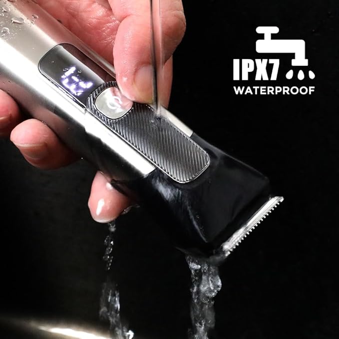 Beard Trimmer for Men, Mustache Electric Razors for Shaving Face and Body, Nose Hair Clipper, Waterproof All-in-one Shavers Grooming Kit Cordless Rechargeable, Gifts for Him