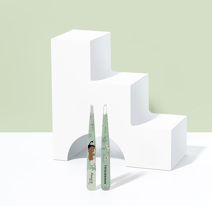 Tweezerman Tiana Slant Tweezer - Eyebrow Tweezers for Women and Men