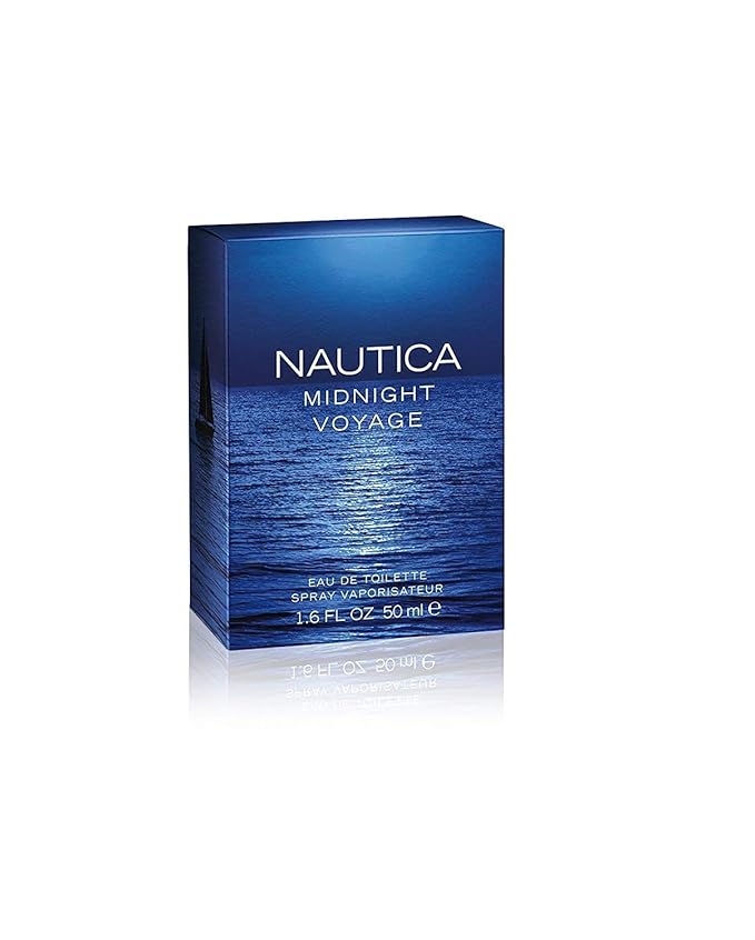 Nautica Midnight Voyage Eau de Toilette 1.6 fl oz (Pack of 1), Notes of Pink Pepper, Amber, and Mint, Men's Fragrance, Long Lasting, Everyday Fragrance, Travel Size