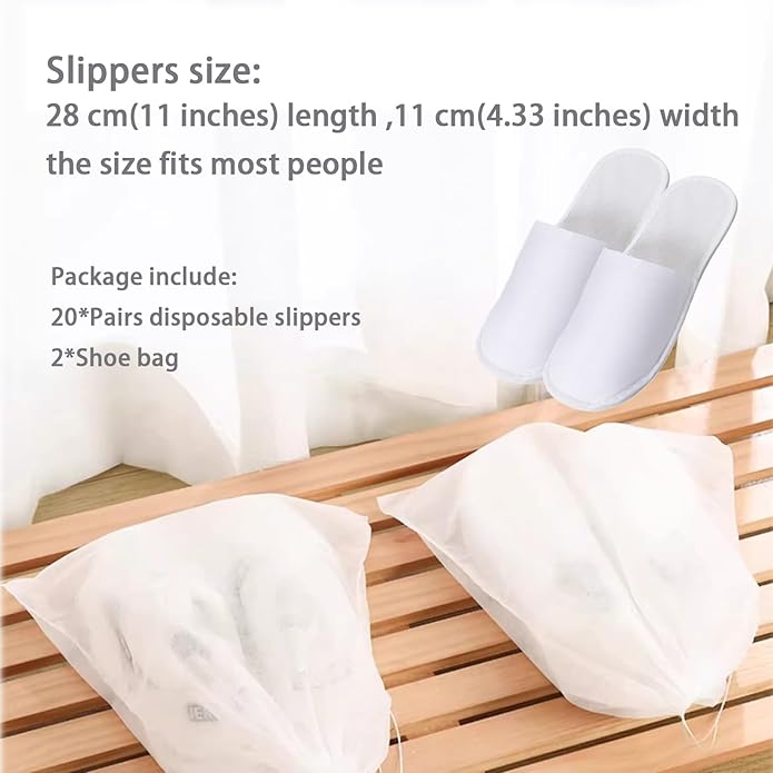 Disposable Home Slippers, Disposable Hotel Slippers Indoor Disposable Adult Spa Slippers for US Men