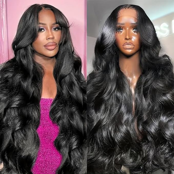 13x6 Body Wave Lace Front Wigs Human Hair Pre Plucked 22 Inch 180% Density Body Wave 13x6 HD Transparent Frontal Wigs Human Hair Lace Front Wigs for Women
