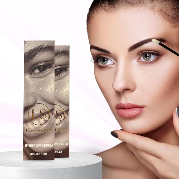 Eyebrow Growth Serum - Enhances Thicker Brows in 2-4 Weeks | For Thin, Patchy & Over-Tweezed Brows - Fast Absorbing | Grows Brows Faster, Longer & Fuller - (3mL)