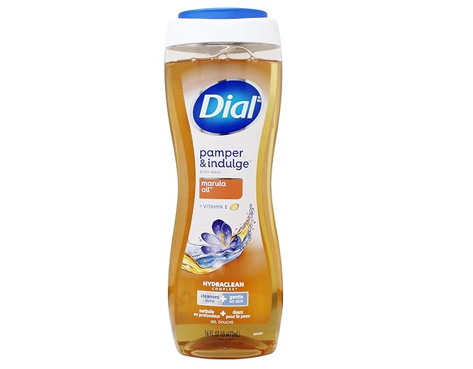 Dial Pamper & Indulge Body Wash with Marula Oil and Vitamin E, 16 fl oz (Pack of 3)