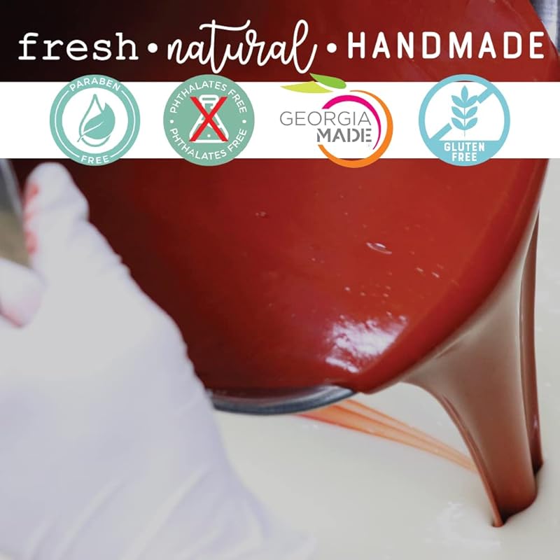 Rinse Bath & Body Box of Chocolate Soap - Handmade Natural Mothers Day Spa Soap Gift | Fudge Brownie, Chocolate & Raspberry | Moisturizing & Cleansing | Shea & Cocoa Butter w/Almond Oil | 12.75oz