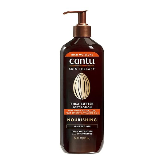 Cantu Skin Therapy Shea Butter Nourishing Body Lotion for Dry Skin, 16 Fl Oz