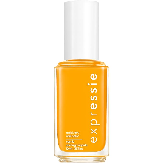 essie Expressie Nail Polish, Quick-Dry Yellow Nail Polish, Word On The Street, Vegan, Outside The Lines, 0.33 fl oz