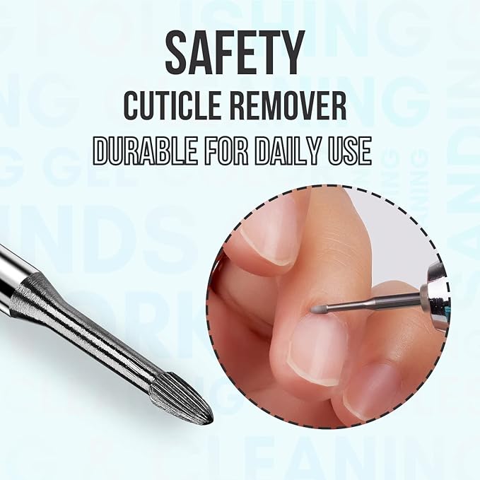 Makartt Nail Drill Handpiece for Up200 Machine Bundle With Safety Nail Drill Bits Cuticle Remover