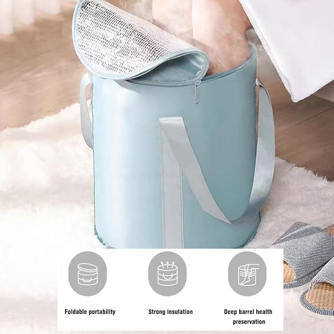 Chomsky Ionic Detox Foot Bath Machine Birthday Gift Portable Foot Spa Cleanse with Professional Tub Bucket 10 Liners and 2 Round Arrays (All Accessories Included)