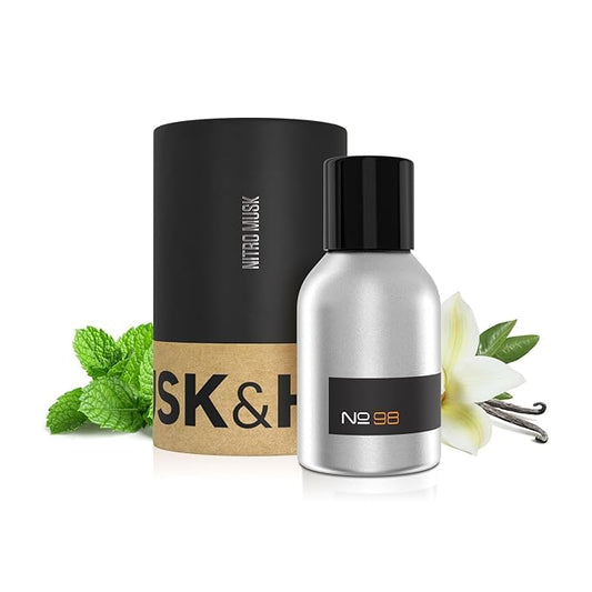 Original Nitro Musk version of Eros, No. 98, 1.5oz of Pure Concentrated Oil Cologne, Cologne for Men, Crafted in USA Using the Finest Ingredients