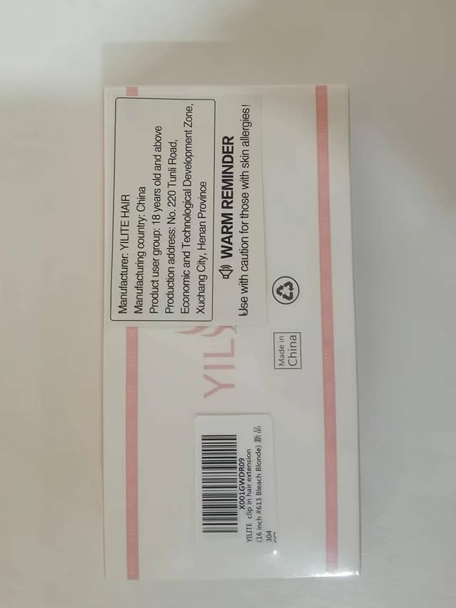 YILITE Remy Hair Extensions Clip in 100% Human Hair Bleach Blonde 120g 8Pcs/Pack Straight Thick Real Hair Silky Clip in Hair Extensions for Women (16inches #613 Bleach Blonde)