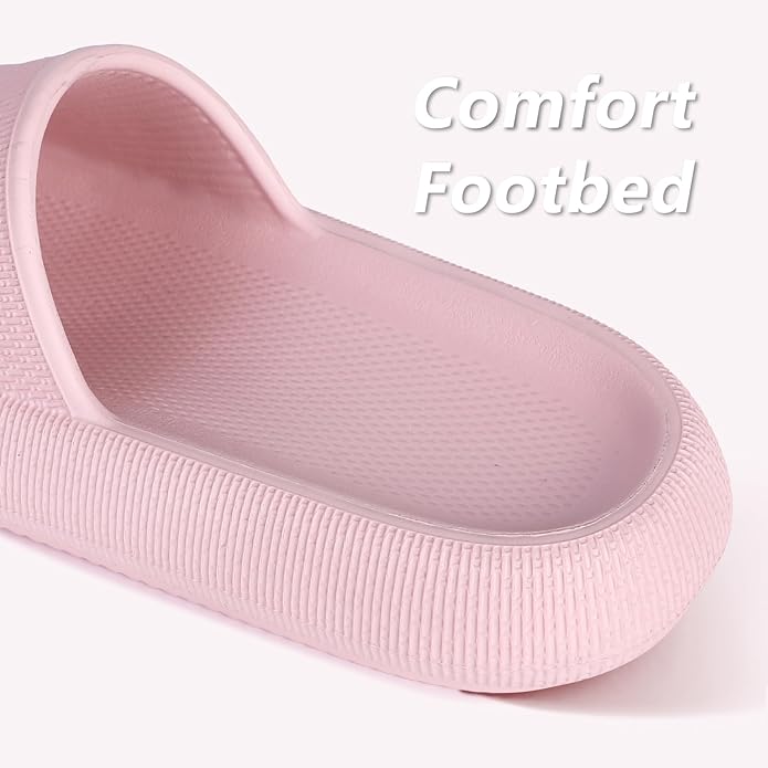 Menore Slippers for Women and Men Quick Drying, Parent-Child EVA Open Toe Soft Slippers, Non-Slip Soft Shower Spa Bath Pool Gym Beach House Sandals for Indoor & Outdoor