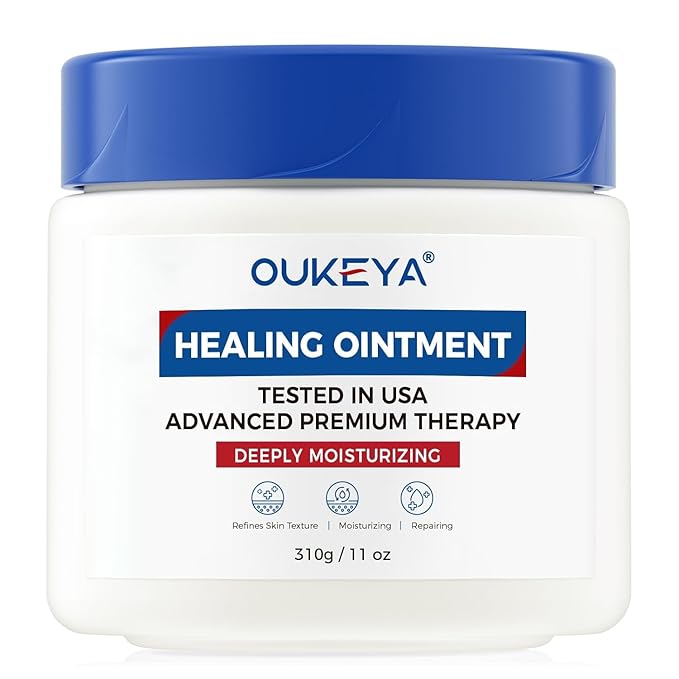 Healing Ointment, Advanced Therapy Skin Protectant, Multi-Purpose Healing Ointment and Body Moisturizer, For Dry, Cracked Skin, Minor Cuts and Burns, Soothes Cracked Hands and Chapped Lips