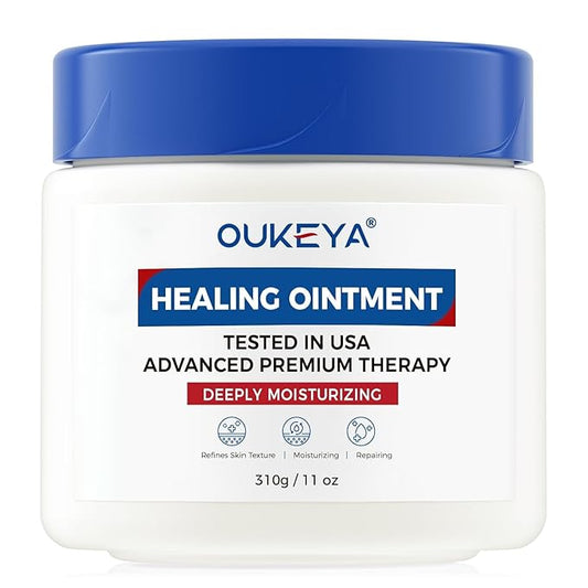 Healing Ointment, Advanced Therapy Skin Protectant, Multi-Purpose Healing Ointment and Body Moisturizer, For Dry, Cracked Skin, Minor Cuts and Burns, Soothes Cracked Hands and Chapped Lips