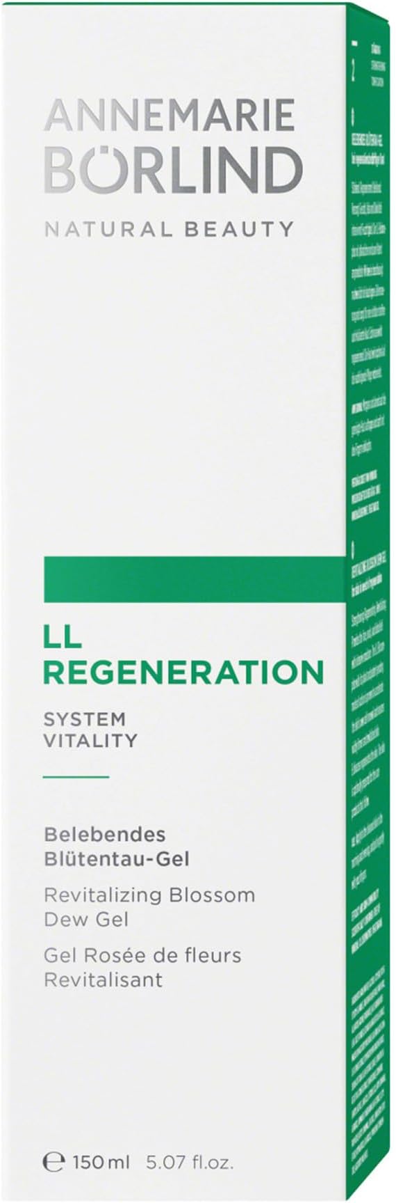 Annemarie Borlind Ll Regeneration System Vitality Revitalizing Blossom Dew Gel 5.07 Oz
