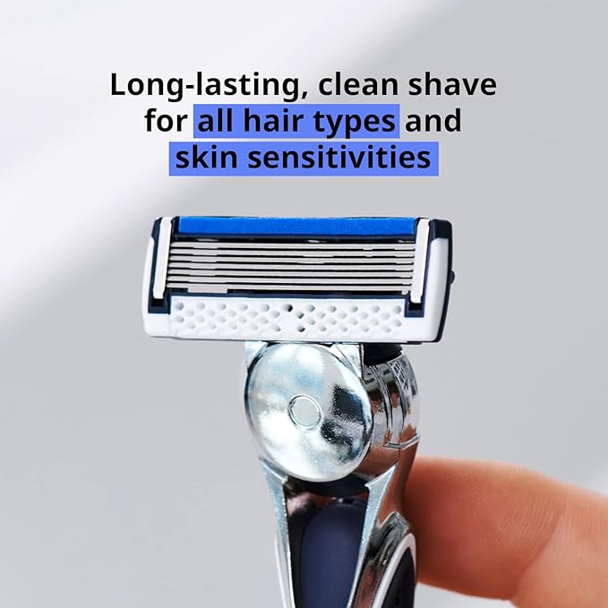 Dorco Pace 7 - Shaving Razor System for Men with Seven Curved Blades - Value Pack (10 Cartridges + 1 Handle)