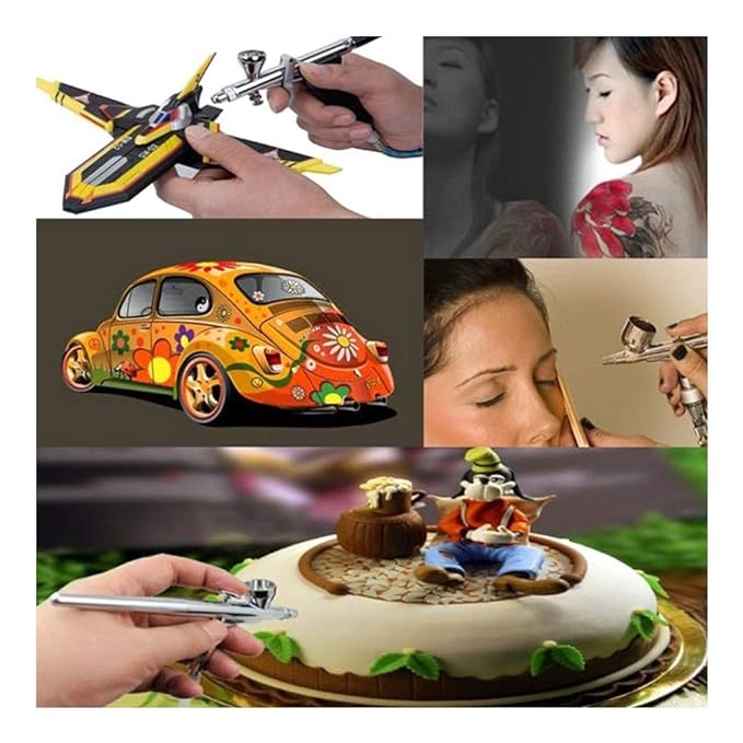 Airbrush Makeup Machine Kit with Spray Gun Air Compressor 0.4mm Needles for Beauty Cosmetic Skin Care Tattoos Manicure Body Painting