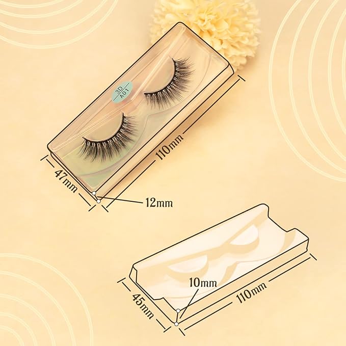 FARRED Wholesale False Lashes 10 Pairs 10 Styles Medium Length Vegan Eyelashes Fluffy Volume Strip Lashes Bulk 10 Portable Boxes Fake Eyelashes Mixed Natural Look 3D Faux Mink Lashes(mix 10pairs)