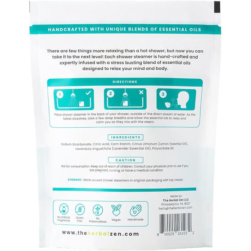 Stress Fighter Shower Steamers Aromatherapy with Essential Oils, Made in the USA Shower Bombs, Shower Bomb Aromatherapy, Relaxing Gifts for Women, Spa Day Gift, Mothers Day Gift